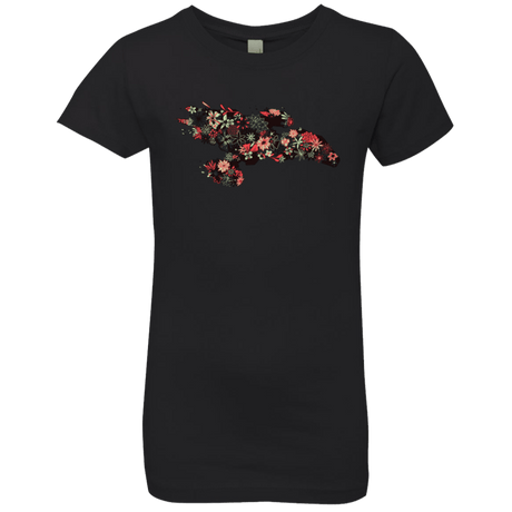 T-Shirts Black / YXS Flowerfly Girls Premium T-Shirt