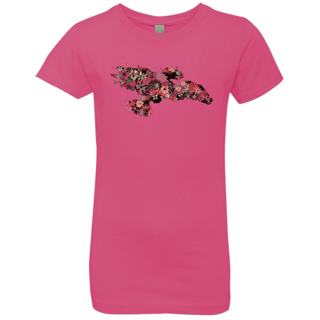 T-Shirts Hot Pink / YXS Flowerfly Girls Premium T-Shirt