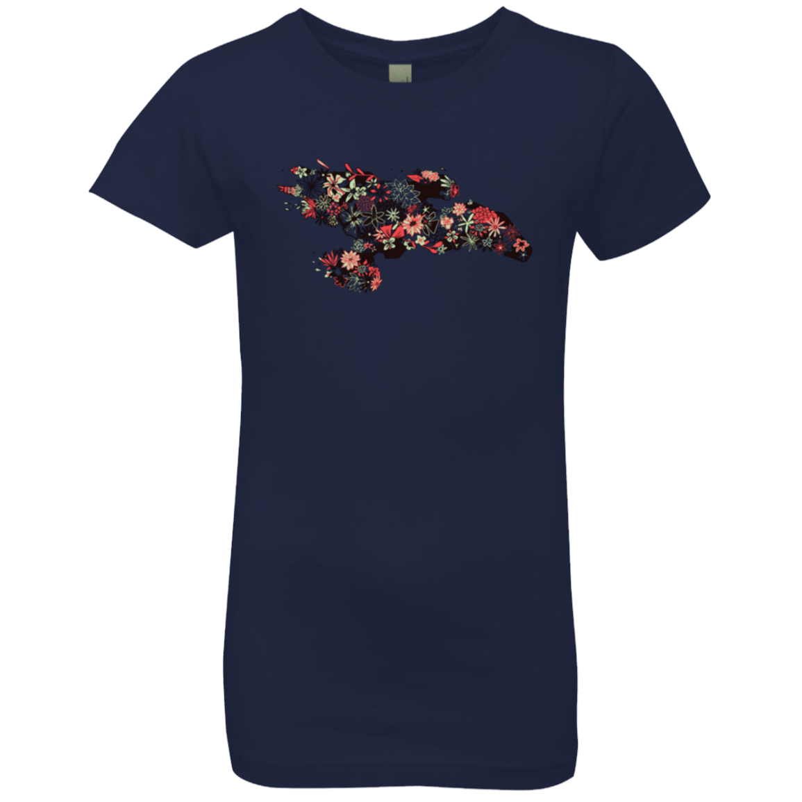 T-Shirts Midnight Navy / YXS Flowerfly Girls Premium T-Shirt