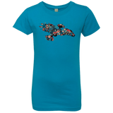 T-Shirts Turquoise / YXS Flowerfly Girls Premium T-Shirt