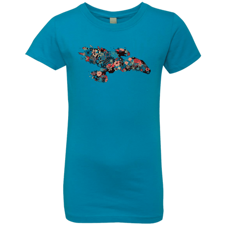 T-Shirts Turquoise / YXS Flowerfly Girls Premium T-Shirt