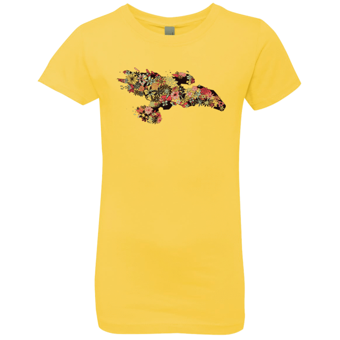 T-Shirts Vibrant Yellow / YXS Flowerfly Girls Premium T-Shirt