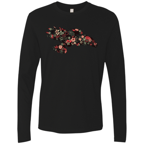 T-Shirts Black / Small Flowerfly Men's Premium Long Sleeve