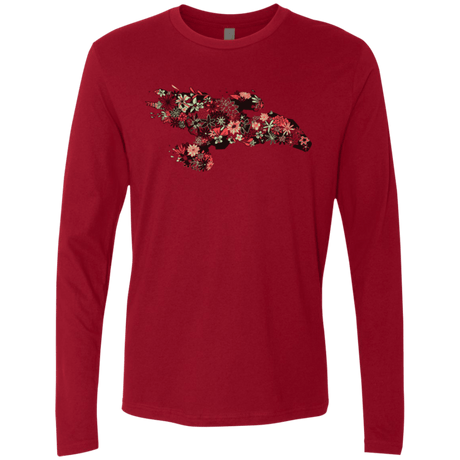 T-Shirts Cardinal / Small Flowerfly Men's Premium Long Sleeve