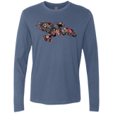 T-Shirts Indigo / Small Flowerfly Men's Premium Long Sleeve