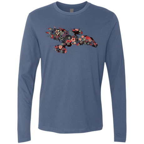 T-Shirts Indigo / Small Flowerfly Men's Premium Long Sleeve