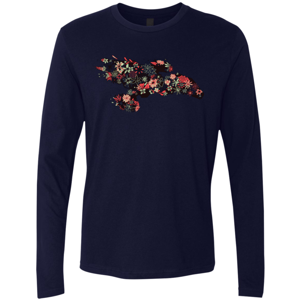 T-Shirts Midnight Navy / Small Flowerfly Men's Premium Long Sleeve