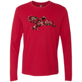 T-Shirts Red / Small Flowerfly Men's Premium Long Sleeve
