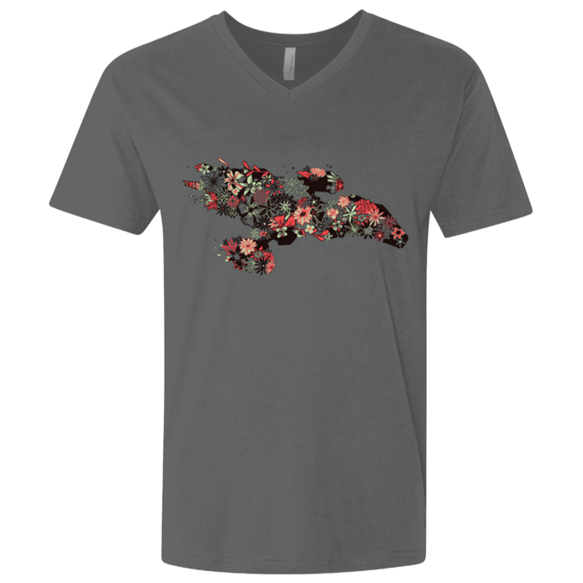 T-Shirts Heavy Metal / X-Small Flowerfly Men's Premium V-Neck