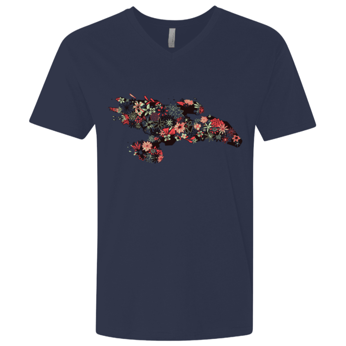 T-Shirts Midnight Navy / X-Small Flowerfly Men's Premium V-Neck