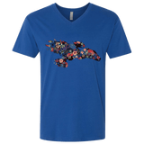 T-Shirts Royal / X-Small Flowerfly Men's Premium V-Neck