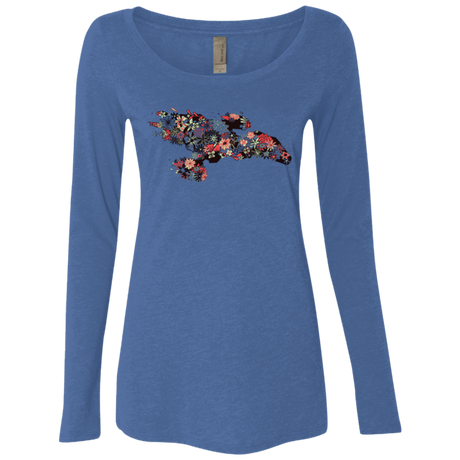T-Shirts Vintage Royal / Small Flowerfly Women's Triblend Long Sleeve Shirt