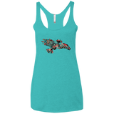 T-Shirts Tahiti Blue / X-Small Flowerfly Women's Triblend Racerback Tank