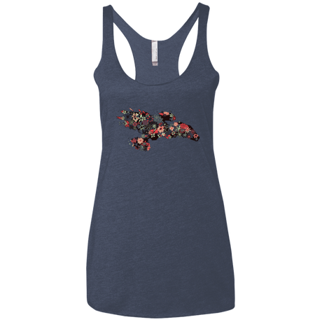 T-Shirts Vintage Navy / X-Small Flowerfly Women's Triblend Racerback Tank