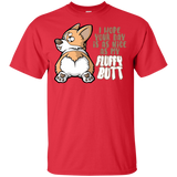 T-Shirts Red / S Fluffy Butt T-Shirt