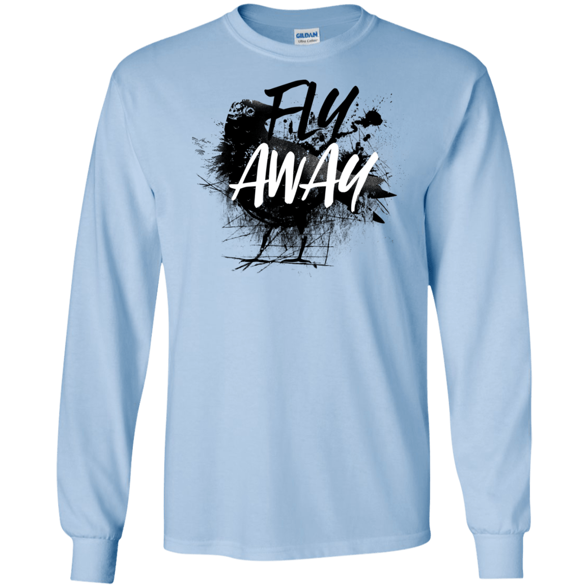 T-Shirts Light Blue / S Fly Away Men's Long Sleeve T-Shirt