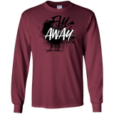 T-Shirts Maroon / S Fly Away Men's Long Sleeve T-Shirt