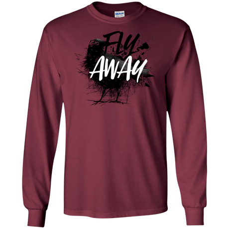 T-Shirts Maroon / S Fly Away Men's Long Sleeve T-Shirt