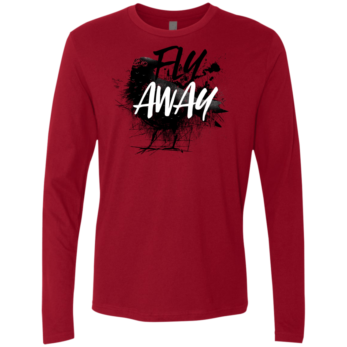 T-Shirts Cardinal / S Fly Away Men's Premium Long Sleeve
