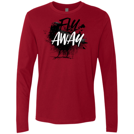 T-Shirts Cardinal / S Fly Away Men's Premium Long Sleeve