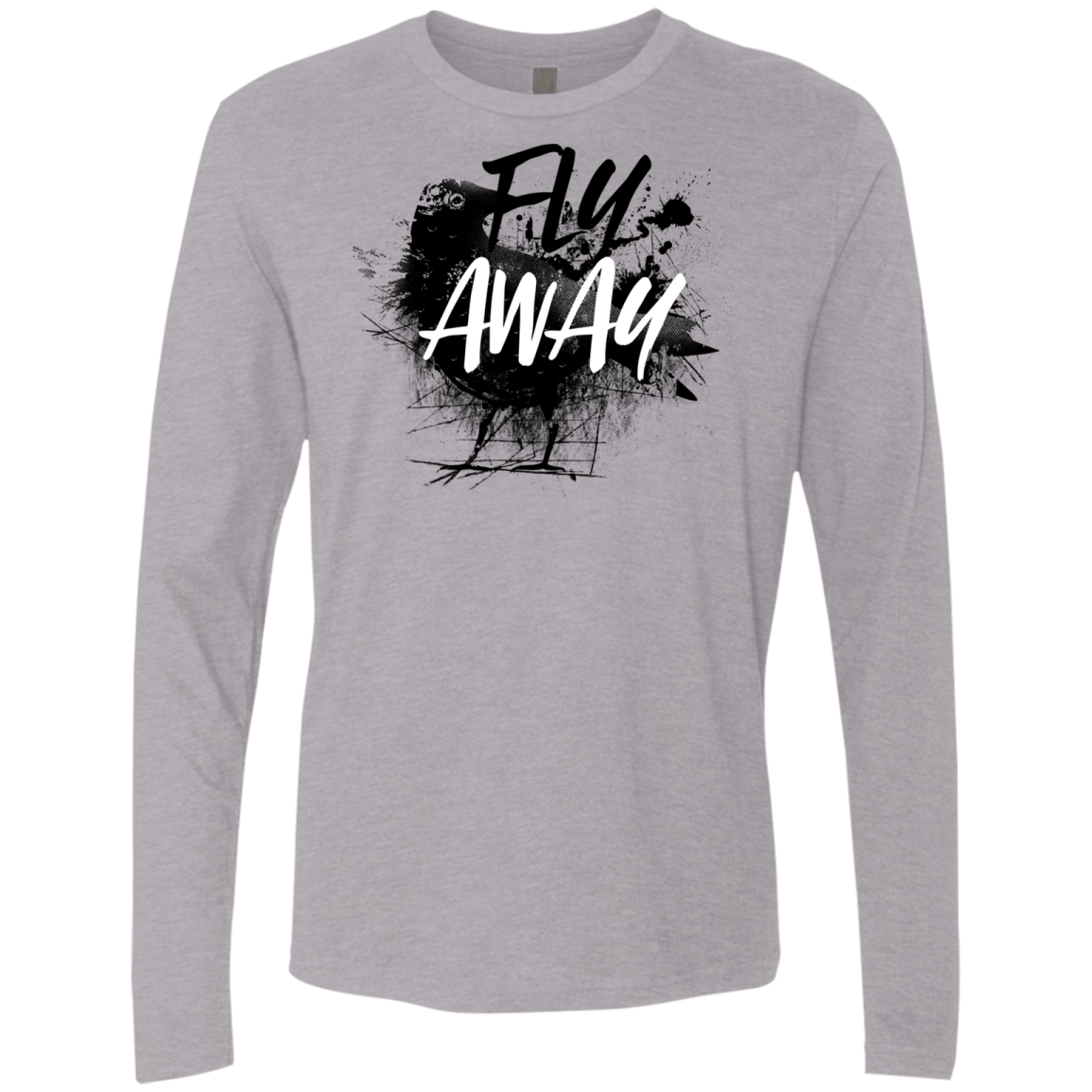 T-Shirts Heather Grey / S Fly Away Men's Premium Long Sleeve