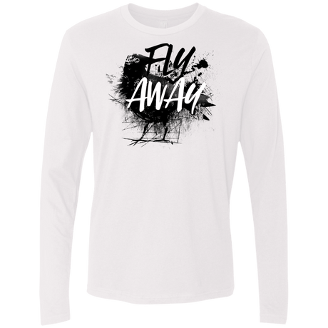 T-Shirts White / S Fly Away Men's Premium Long Sleeve