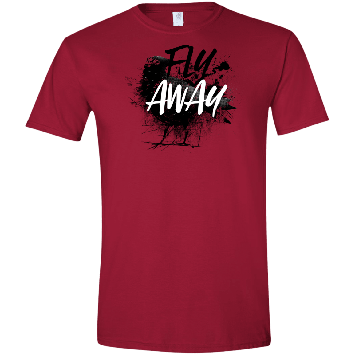 T-Shirts Cardinal Red / S Fly Away Men's Semi-Fitted Softstyle