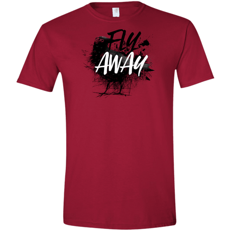 T-Shirts Cardinal Red / S Fly Away Men's Semi-Fitted Softstyle