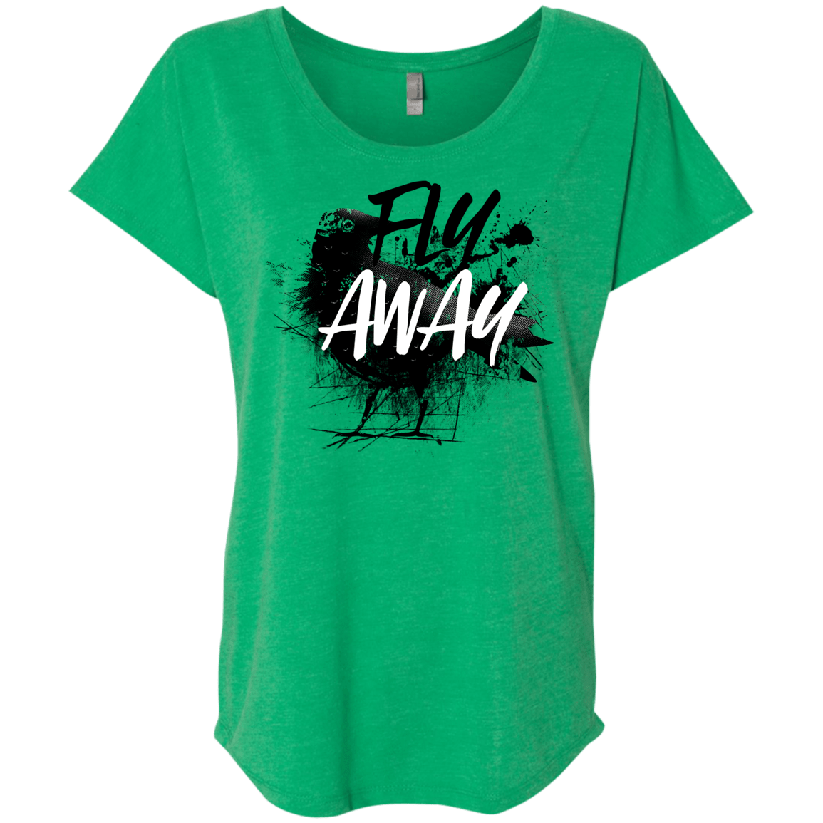 T-Shirts Envy / X-Small Fly Away Triblend Dolman Sleeve