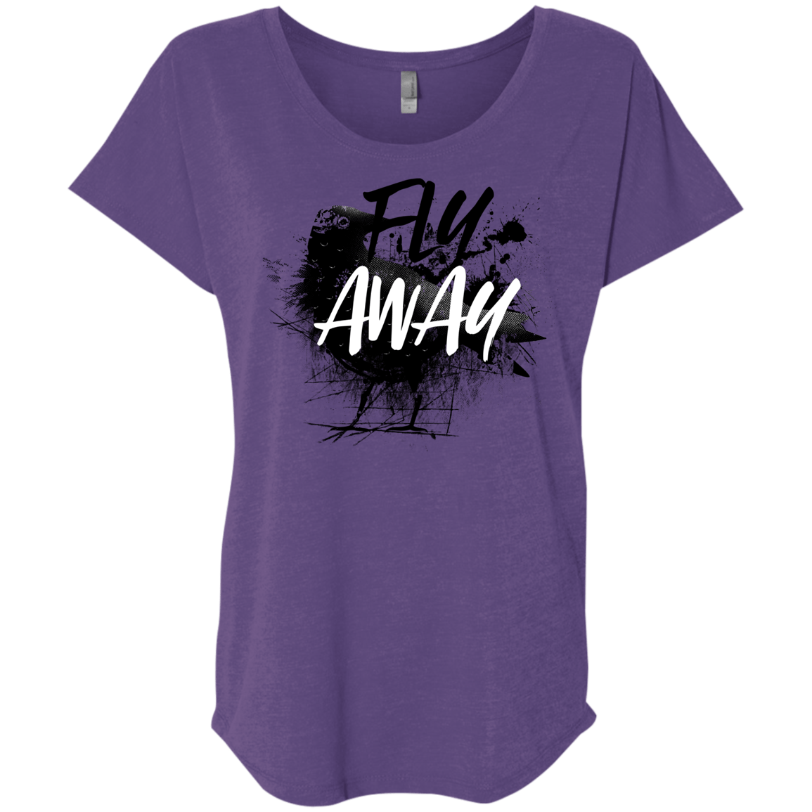 T-Shirts Purple Rush / X-Small Fly Away Triblend Dolman Sleeve