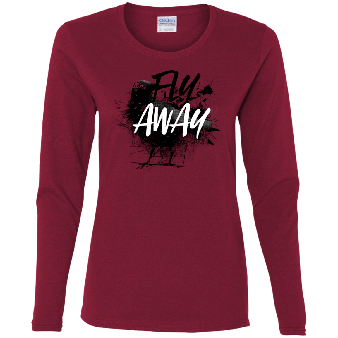T-Shirts Cardinal / S Fly Away Women's Long Sleeve T-Shirt