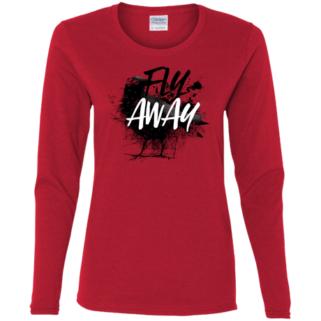 T-Shirts Red / S Fly Away Women's Long Sleeve T-Shirt