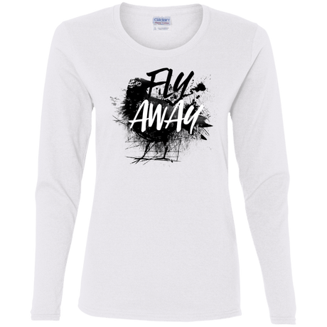 T-Shirts White / S Fly Away Women's Long Sleeve T-Shirt