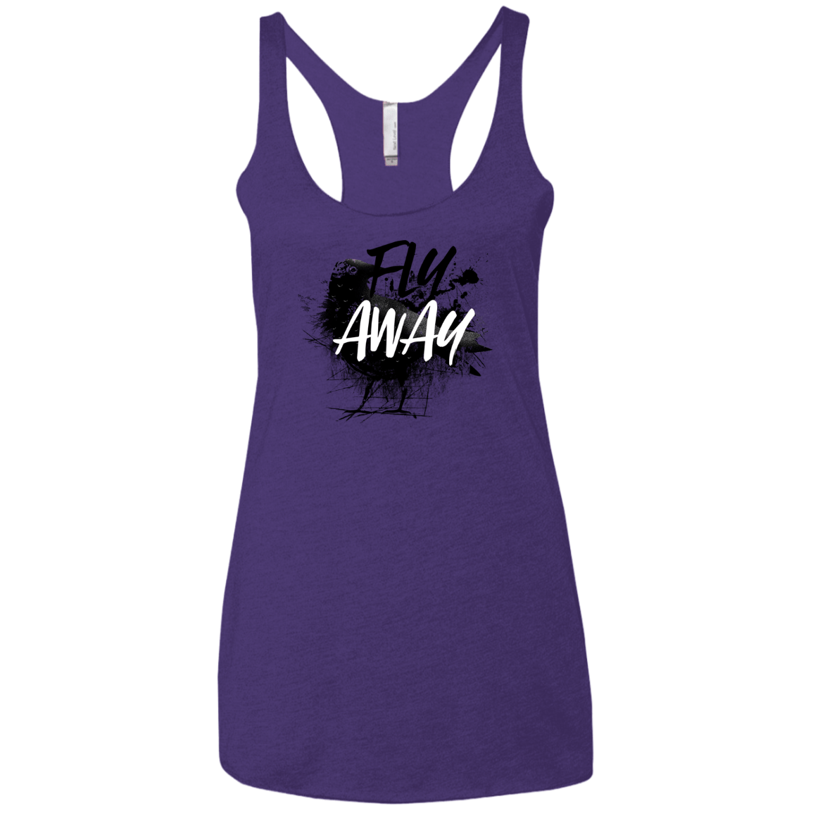 T-Shirts Purple Rush / X-Small Fly Away Women's Triblend Racerback Tank