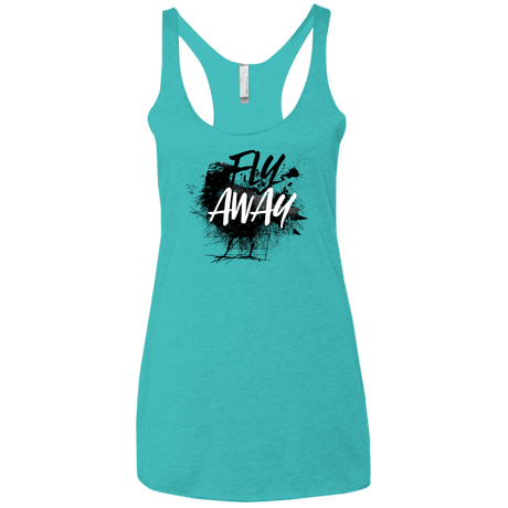 T-Shirts Tahiti Blue / X-Small Fly Away Women's Triblend Racerback Tank