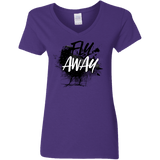 T-Shirts Purple / S Fly Away Women's V-Neck T-Shirt