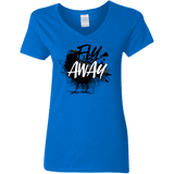 T-Shirts Royal / S Fly Away Women's V-Neck T-Shirt