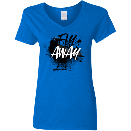 T-Shirts Royal / S Fly Away Women's V-Neck T-Shirt