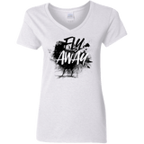 T-Shirts White / S Fly Away Women's V-Neck T-Shirt