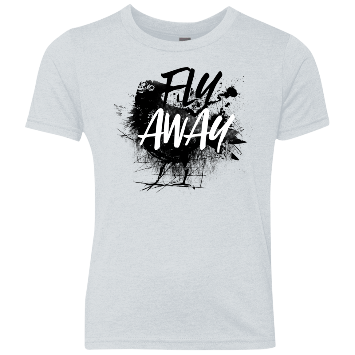 T-Shirts Heather White / YXS Fly Away Youth Triblend T-Shirt
