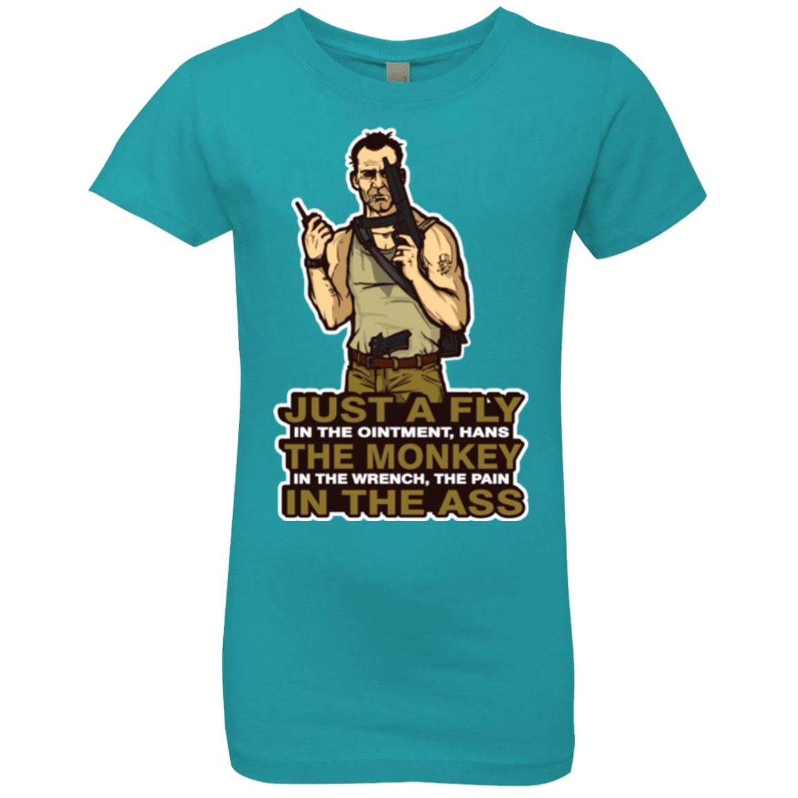 T-Shirts Tahiti Blue / YXS Fly In The Ointment Girls Premium T-Shirt