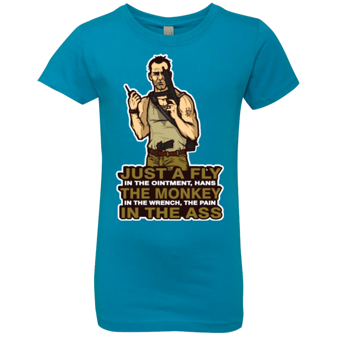 T-Shirts Turquoise / YXS Fly In The Ointment Girls Premium T-Shirt