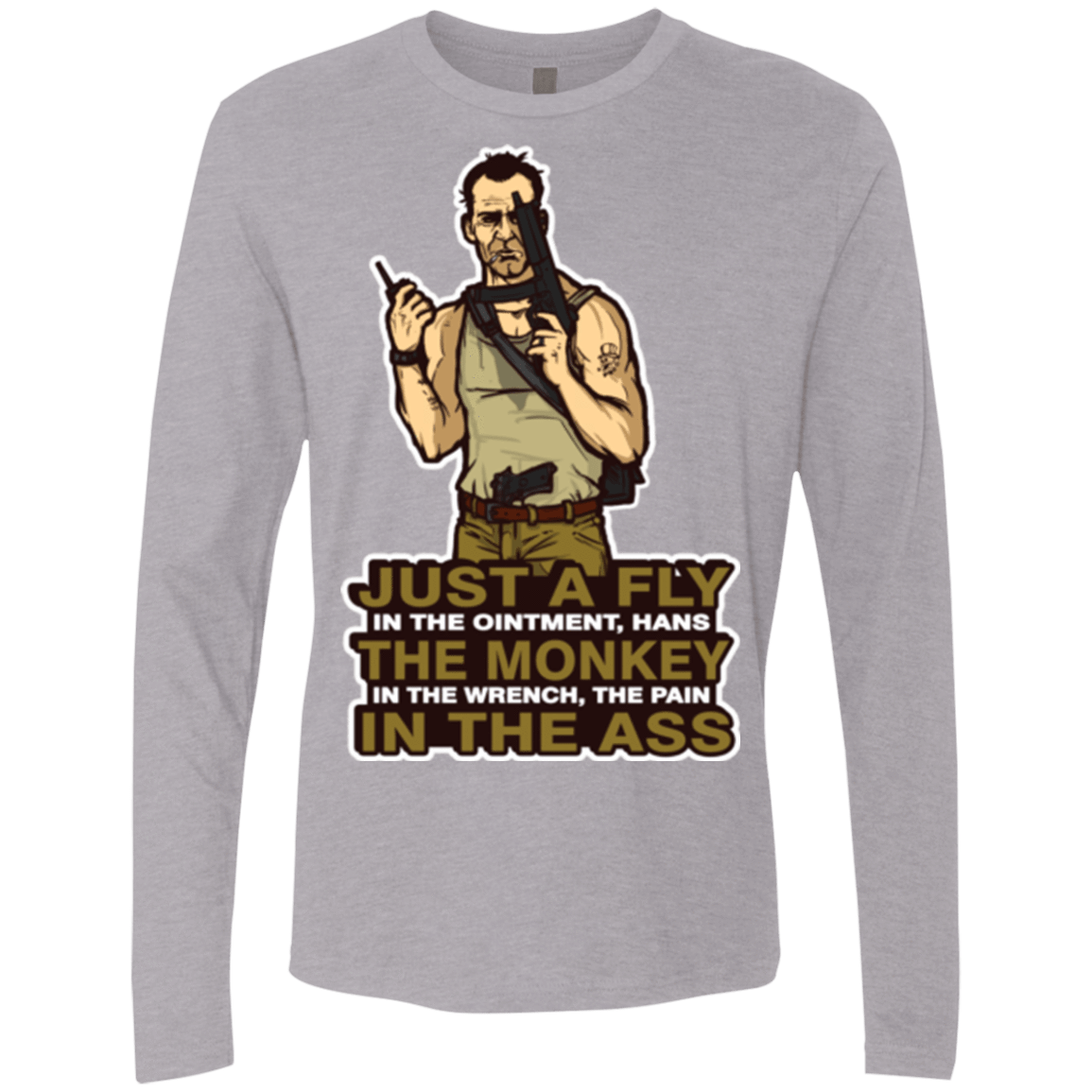 T-Shirts Heather Grey / Small Fly In The Ointment Men's Premium Long Sleeve