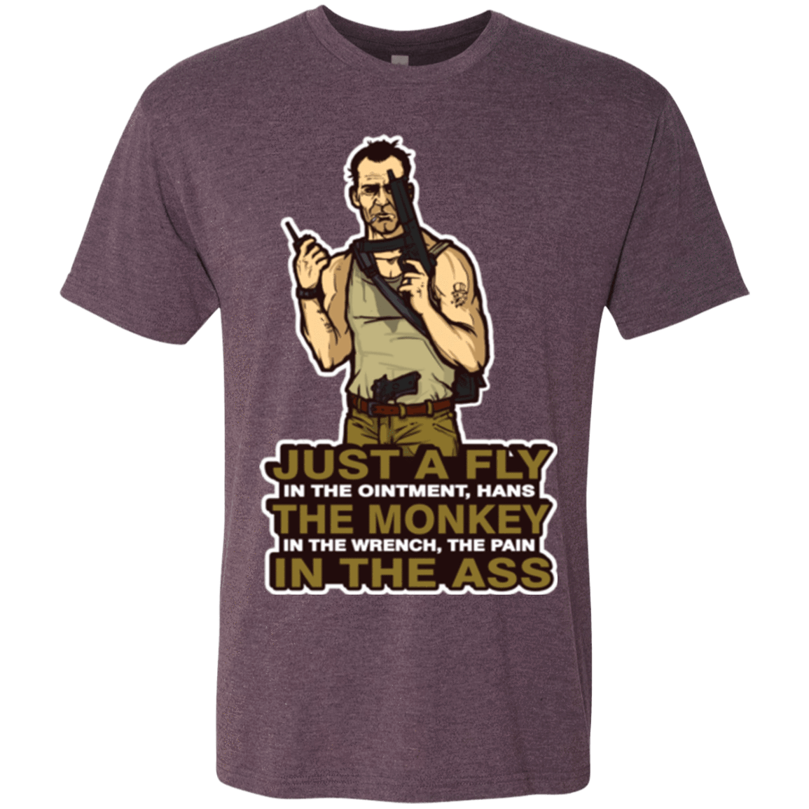 T-Shirts Vintage Purple / Small Fly In The Ointment Men's Triblend T-Shirt