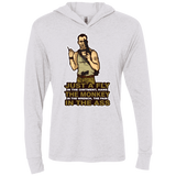 T-Shirts Heather White / X-Small Fly In The Ointment Triblend Long Sleeve Hoodie Tee