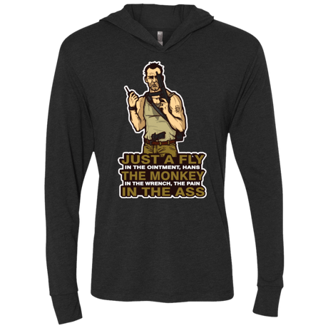 T-Shirts Vintage Black / X-Small Fly In The Ointment Triblend Long Sleeve Hoodie Tee