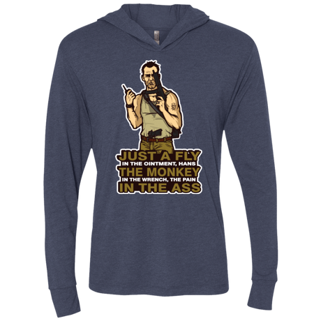 T-Shirts Vintage Navy / X-Small Fly In The Ointment Triblend Long Sleeve Hoodie Tee