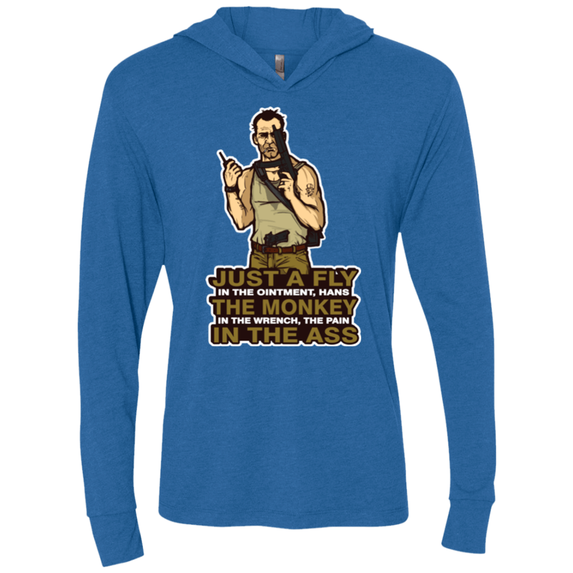 T-Shirts Vintage Royal / X-Small Fly In The Ointment Triblend Long Sleeve Hoodie Tee