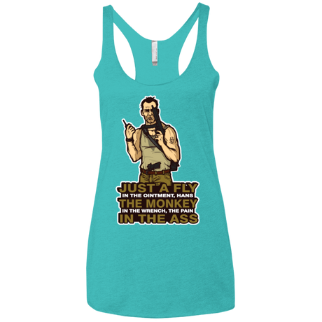 T-Shirts Tahiti Blue / X-Small Fly In The Ointment Women's Triblend Racerback Tank