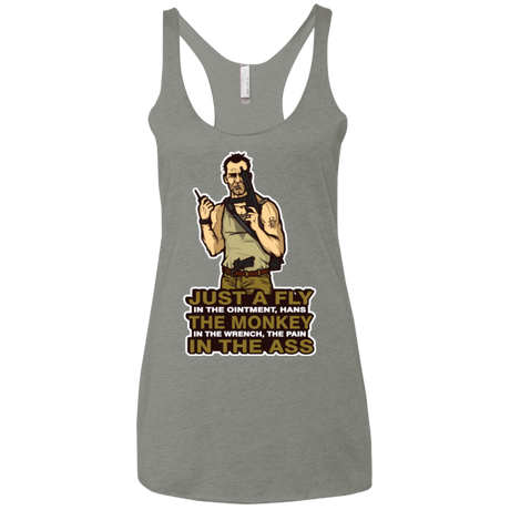 T-Shirts Venetian Grey / X-Small Fly In The Ointment Women's Triblend Racerback Tank